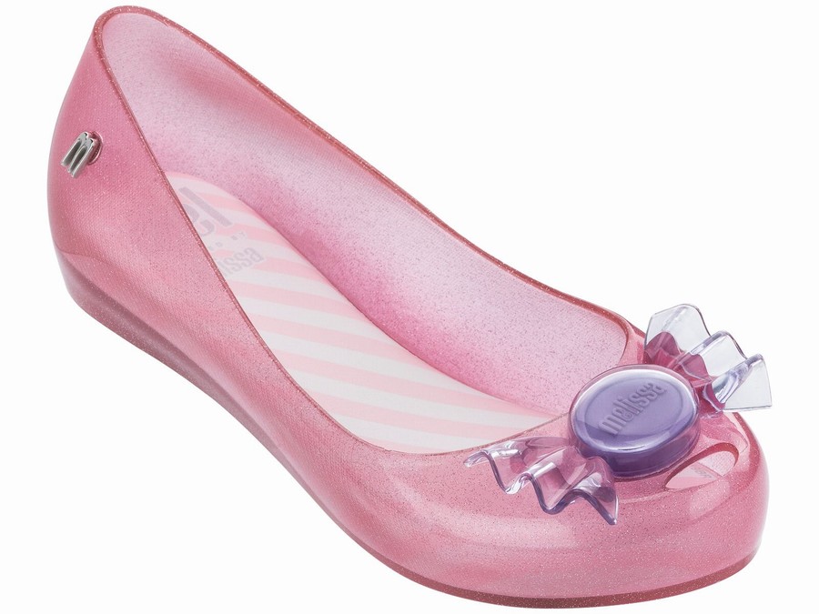 Bailarinas Melissa Ultragirl Treat Glitter Niños - Rosas - Argentina ALU-167325